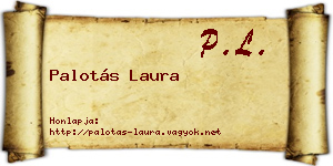Palotás Laura névjegykártya