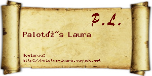 Palotás Laura névjegykártya